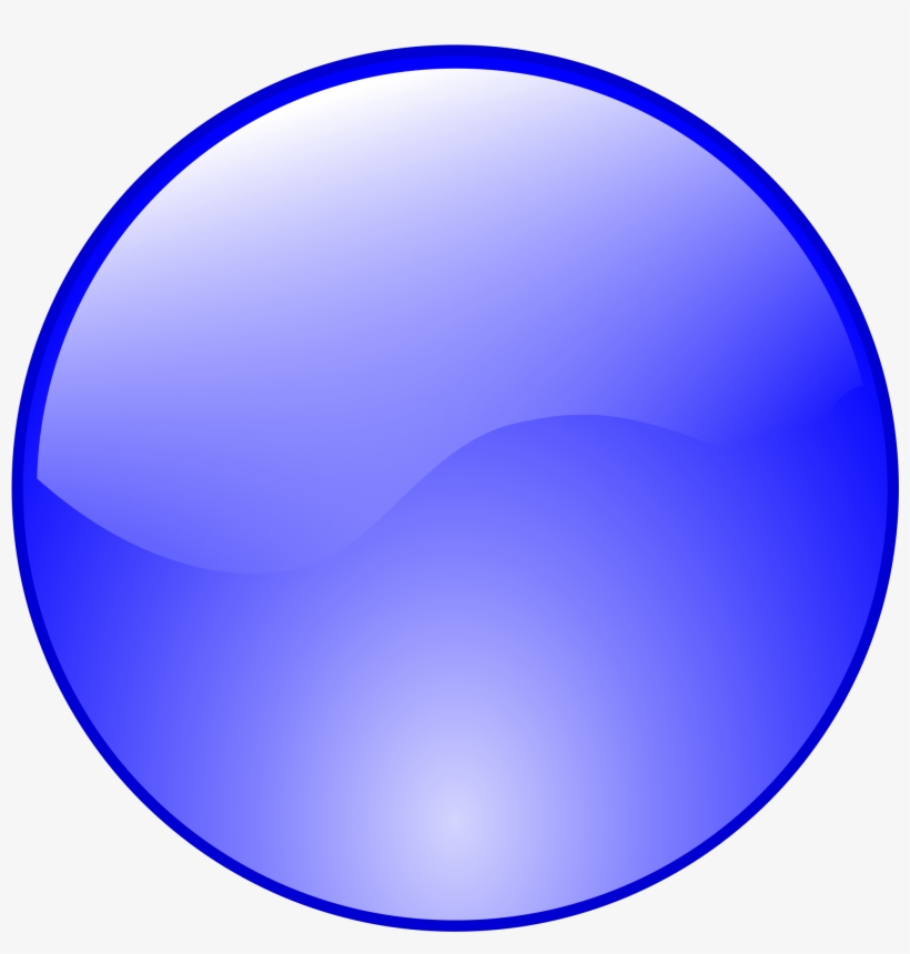 Open - Blue Round Button Png, transparent png #2152715