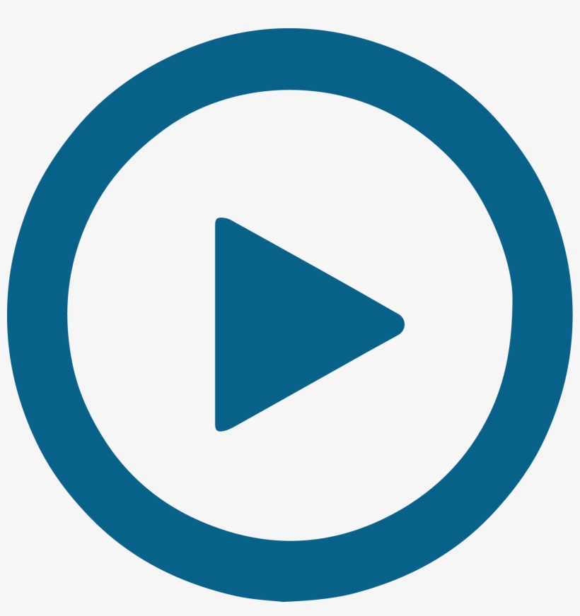 Blue Play Button - Recommend Sign, transparent png #2153008