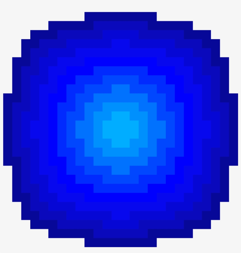 Blue Orb - Simpsons Donut Pixel Png, transparent png #2153159