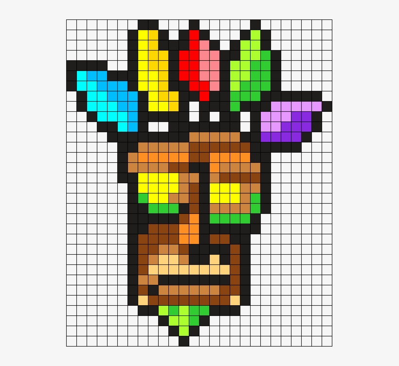 Aku Aku Perler Charm Perler Bead Pattern / Bead Sprite - Minecraft Pixel Art Crash Bandicoot, transparent png #2153404