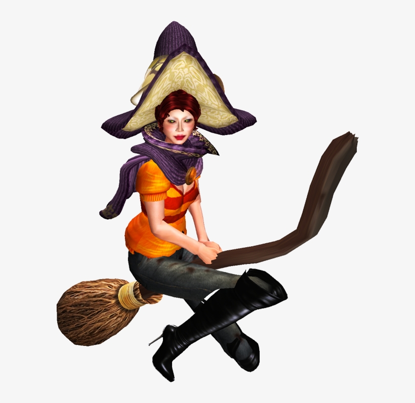The Blushing Witch - Sims 4 Witch Broom, transparent png #2153457