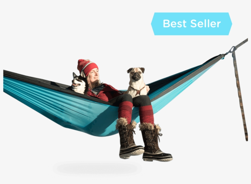 Serac Sequoia Xl Double Camping Hammock Snowmelt Teal - Hammock, transparent png #2153774