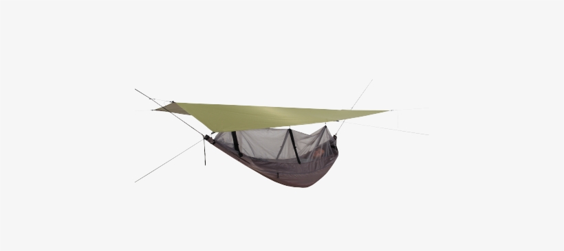 Lightweight Hammock Suspension Kit With Smart Slit - Exped Scout Combi Hammock - Green, transparent png #2153794