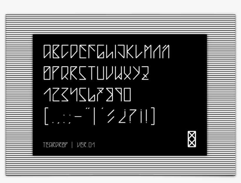 Teardrop Free Font - Teardrop Font, transparent png #2154206