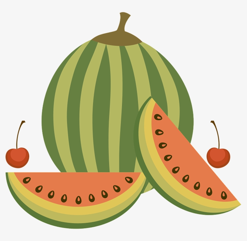 Melon Clipart Buah Buahan - ผล ไม้ การ์ตูน ไม่มี พื้น หลัง, transparent png #2154690