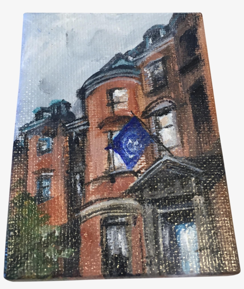 Miniature College Club Of Boston Oil Painting On Chairish - House, transparent png #2154787