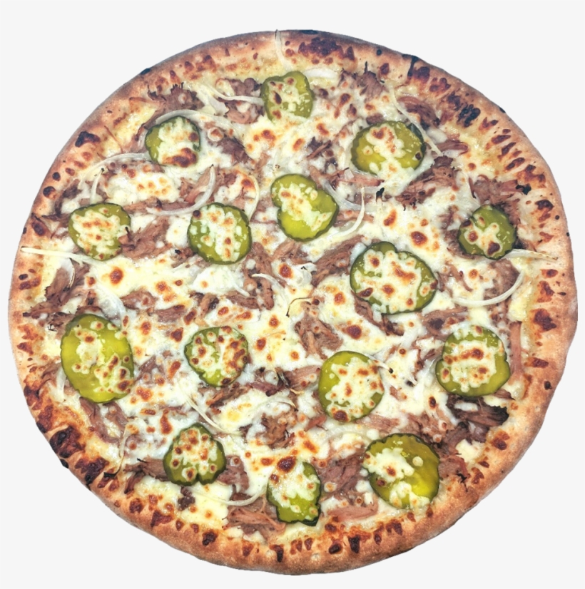 Tender Pork Carnita Meat, Onions, Pickles And Extra - Cheese And Pickle Sandwich, transparent png #2154834