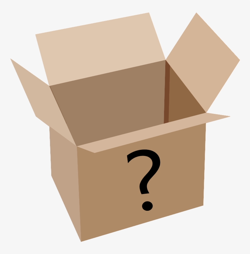 Mystery Box Png Clip Art Black And White Box With White Background