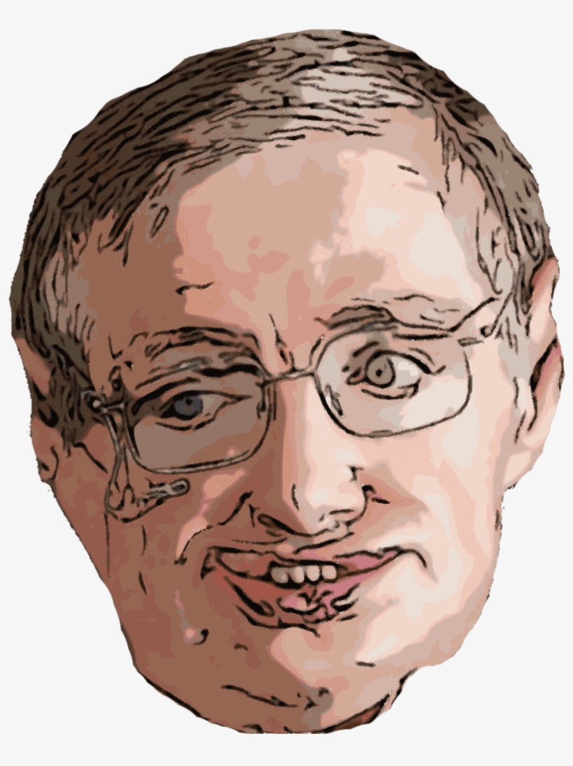 Stephen Hawking - Stephen Hawking Face Transparent, transparent png #2155644
