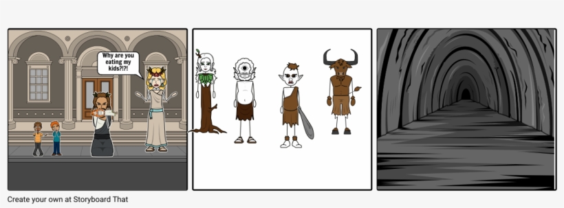 Cronus And Zeus - Cartoon, transparent png #2155668