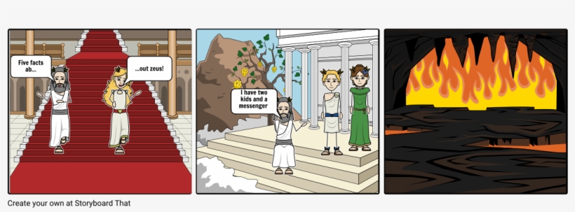 Five Facts About Zeus - Storyboard, transparent png #2155885