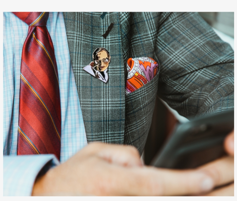 Stephen Hawking Enamel Lapel Pin / Brooch, transparent png #2156102