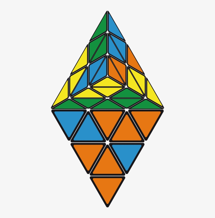 Pretty Patterns Pyraminx - Pyraminx, transparent png #2156171