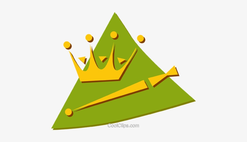 Crown And Scepter Royalty Free Vector Clip Art Illustration - Royalty Payment, transparent png #2156193