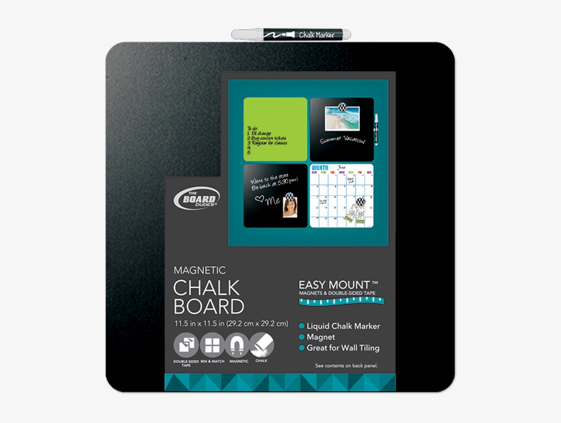 Home/chalk/magnetic - Board Dudes Unframed Magnetic Chalk Board - Quantity, transparent png #2156809