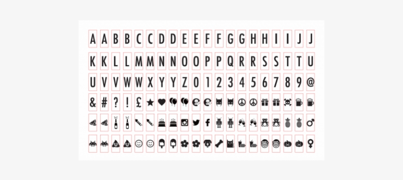 120 Extra Letters Numbers Symbols - Mix Of Letters Numbers & Symbols ...