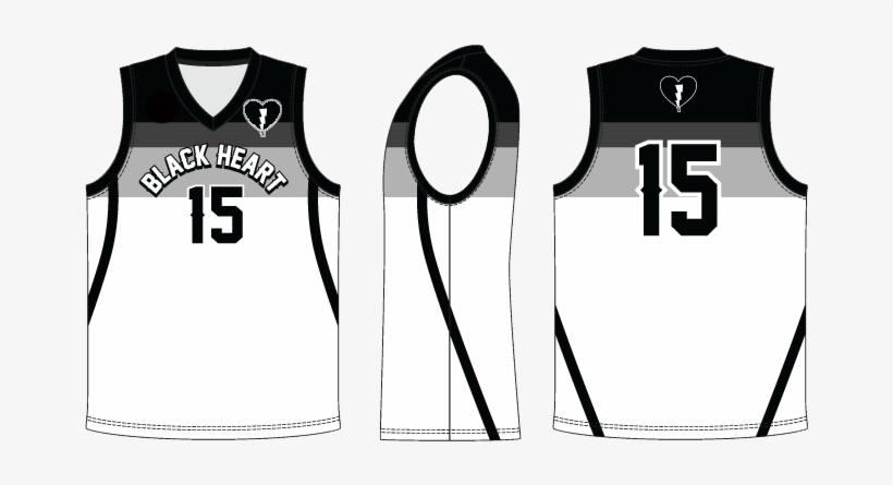 plain black basketball jersey