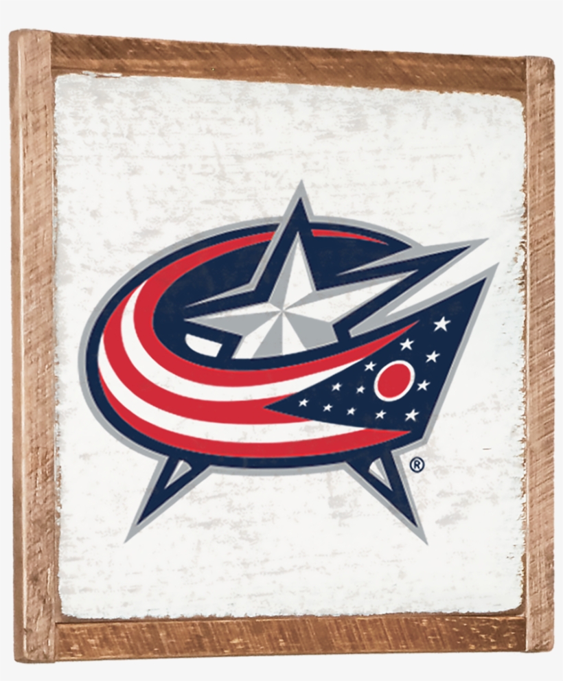 Columbus Blue Jackets Vintage Wall Art - Columbus Blue Jackets Logo Svg, transparent png #2157827