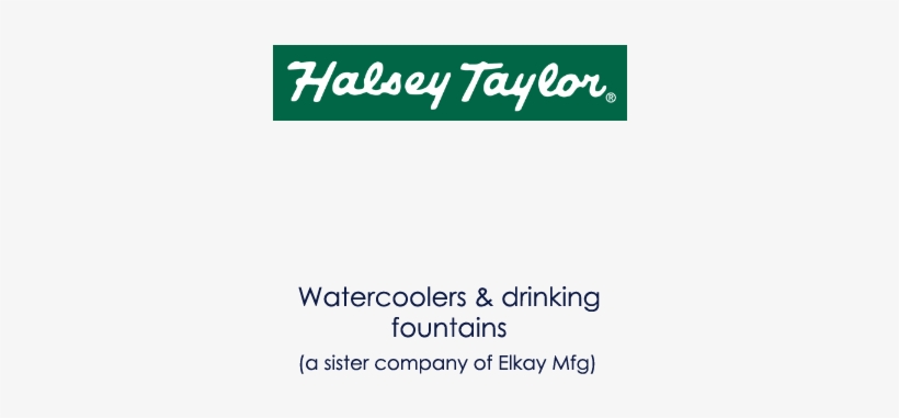 Image Showing Halsey Taylor Logo And Products Offered - Information, transparent png #2158300