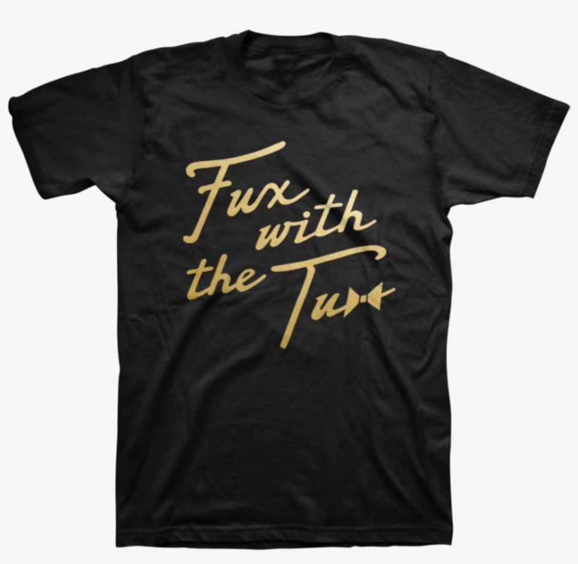 Fux With The Tux Gold Foil Tee - Discord Hypesquad Shirt, transparent png #2158330