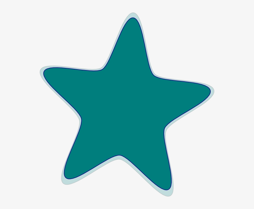 This Free Clipart Png Design Of Blue Green Star, transparent png #2158406