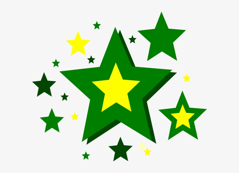 Stars Green Png, transparent png #2158429