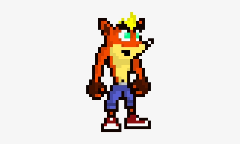 Super Woah - Pixel Crash Bandicoot, transparent png #2158456