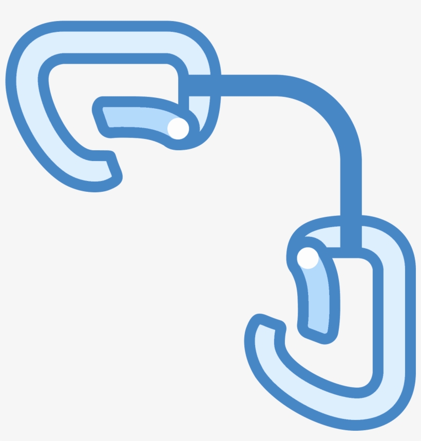 It Consists Of Two Carabiners Connected By A Rope - Quick, Draw!, transparent png #2158709