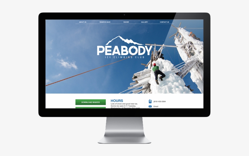 Peabody Ice Climbing Club Is An Ice Climbing Club Located - Computer Monitor, transparent png #2158872