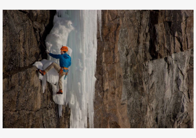 Ice Climber On Lead, Photo By Laura Francis Deshane - Adam Dailey, transparent png #2158914