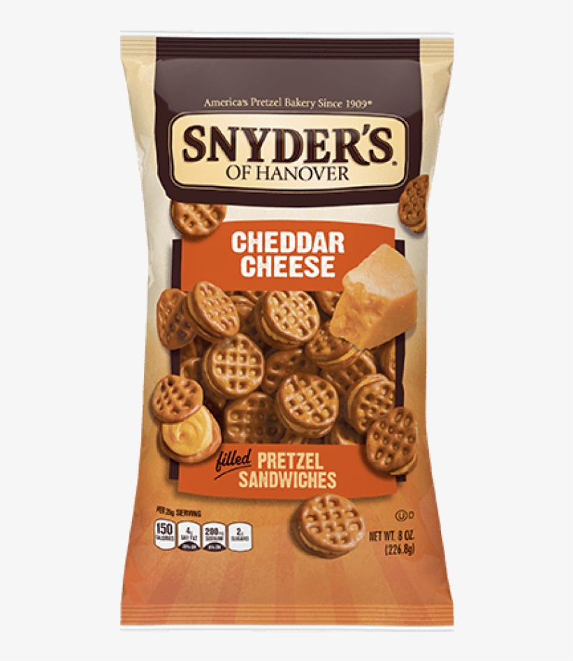 More Pretzel Sandwiches - Snyder's Cheddar Cheese Pretzel Sandwiches, transparent png #2159385