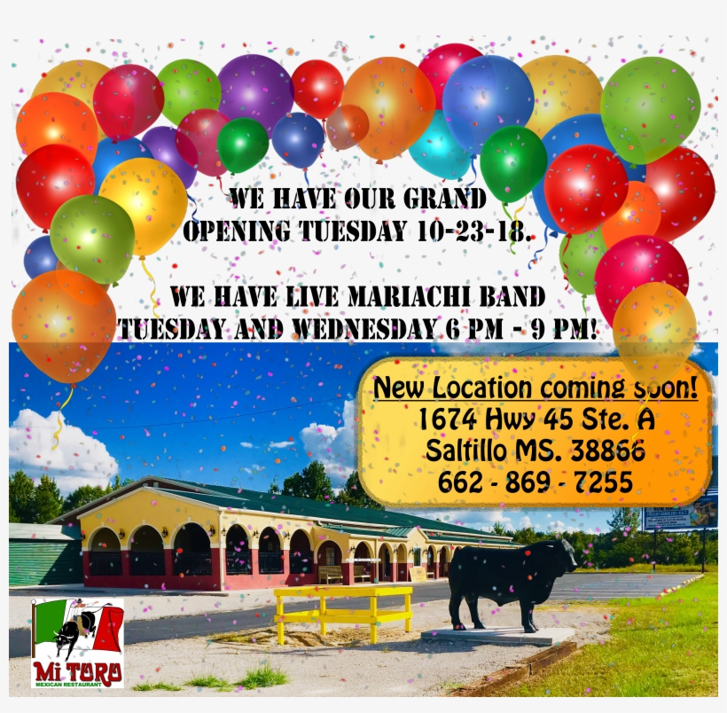 Welcome To Mi Toro Mexican Restaurant The Place Where - Mi Toro Mexican Restaurant, transparent png #2159475