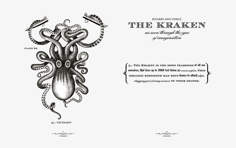 Zurückweiter - Kraken Rum Black Spiced 1l, transparent png #2159944