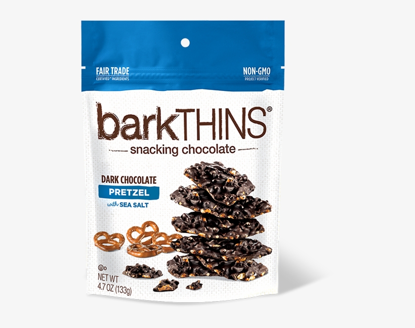 Barkthins Dark Chocolate Pretzel With Sea Salt, transparent png #2159967