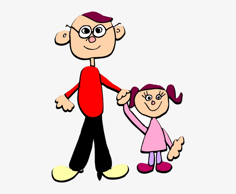 Daddy And Me Clip - Father And Daughter Clipart, transparent png #2159969