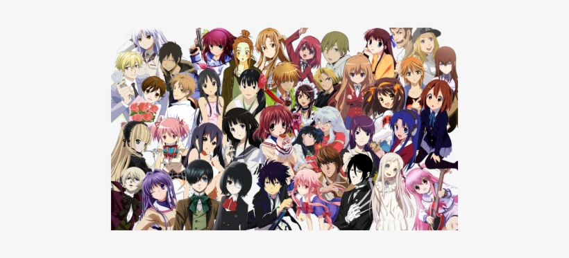 Anime Collage On Tumblr - Anime Collage, transparent png #2160119