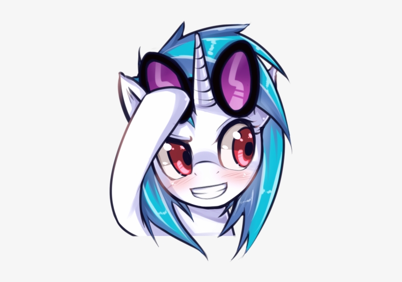 Safe, Simple Background, Smiling, Solo, Transparent - Mlp Vinyl Scratch Art, transparent png #2160309