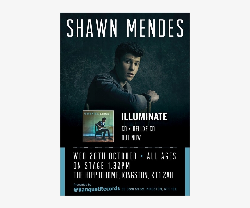 Wednesday 26th October At The Hippodrome, On Stage - Shawn Mendes: Treat You Better (2-track) Cd Maxi, transparent png #2160385