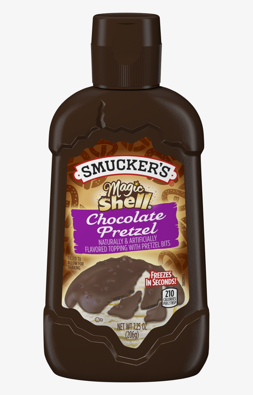 Magic Shell® Chocolate Pretzel Topping - Magic Shell Chocolate Syrup, transparent png #2160489