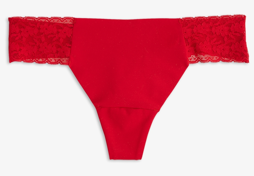 Thong Low Invisible Red - Panties, transparent png #2161261