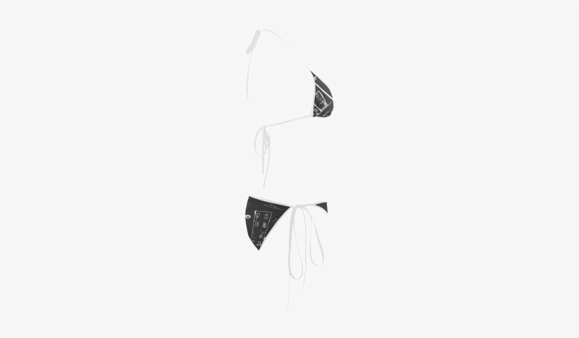 Urban Grunge Bunny Custom Bikini Swimsuit - Swimsuit Bottom, transparent png #2161407