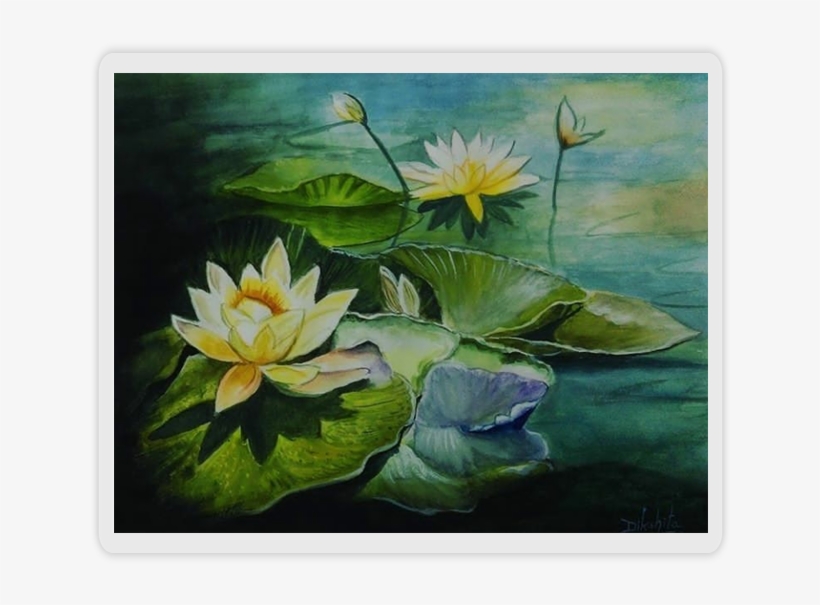 Fine Art Drawings & Paintings - Sacred Lotus, transparent png #2161459