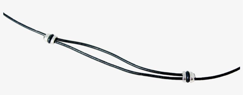 Leather Necklace Slider Bead Thong Replacement - Wire, transparent png #2161585