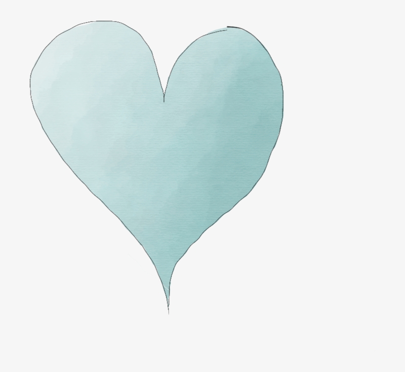 Light Blue Heart - Heart, transparent png #2161605