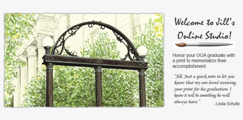 Featuring A Collection Of Famous Uga Landmarks Such - University Of Georgia, transparent png #2161910