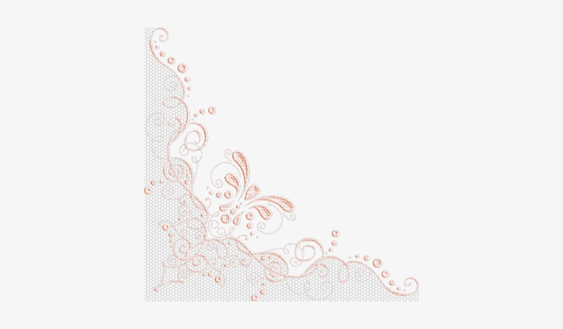 White Corner Border Png Corner Lace Anastasia - Lace Corner Border Png, transparent png #2162195