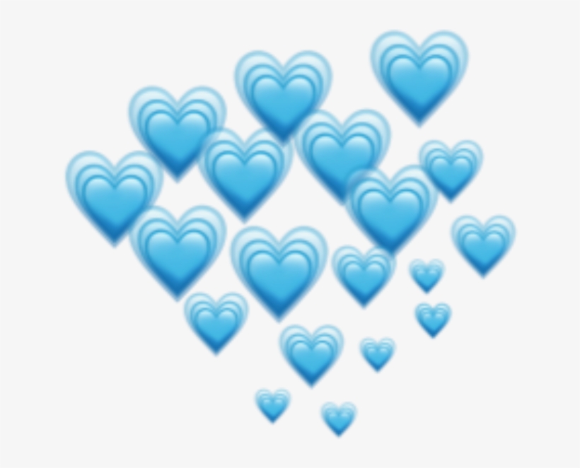 Blue Hearts Heart Emoji Emojis Freetoedit Remixit Blue Hearts Emoji Free Transparent Png Download Pngkey