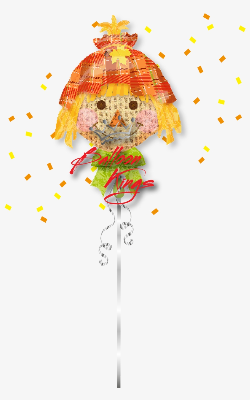 Happy Scarecrow - 26" Happy Scarecrow Balloon - Mylar Balloons Foil, transparent png #2162604