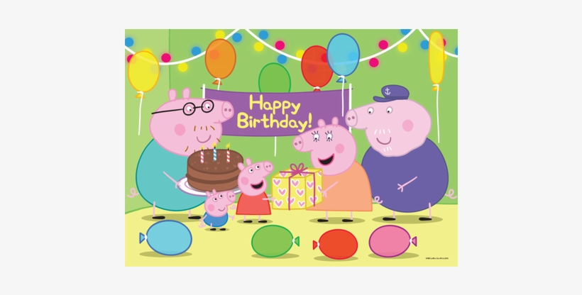 Peppa Pig Birthday - Peppa Pig 20pce Puzzle (bag) (games/puzzles), transparent png #2162811
