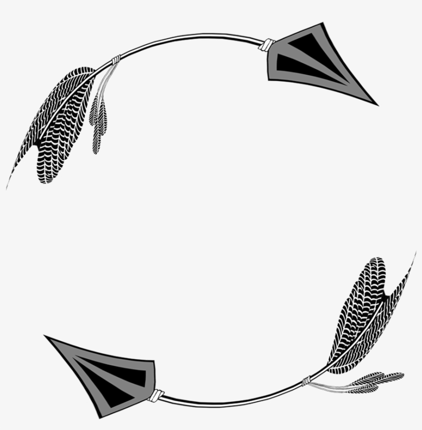 Tribal Arrow Frame Rectangular - Arrow, transparent png #2162970